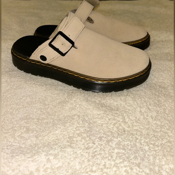 Dr. Martens Shoes - Doc Martens Carlson Casual Slingback Suede Clogs Men 5/Womens 6